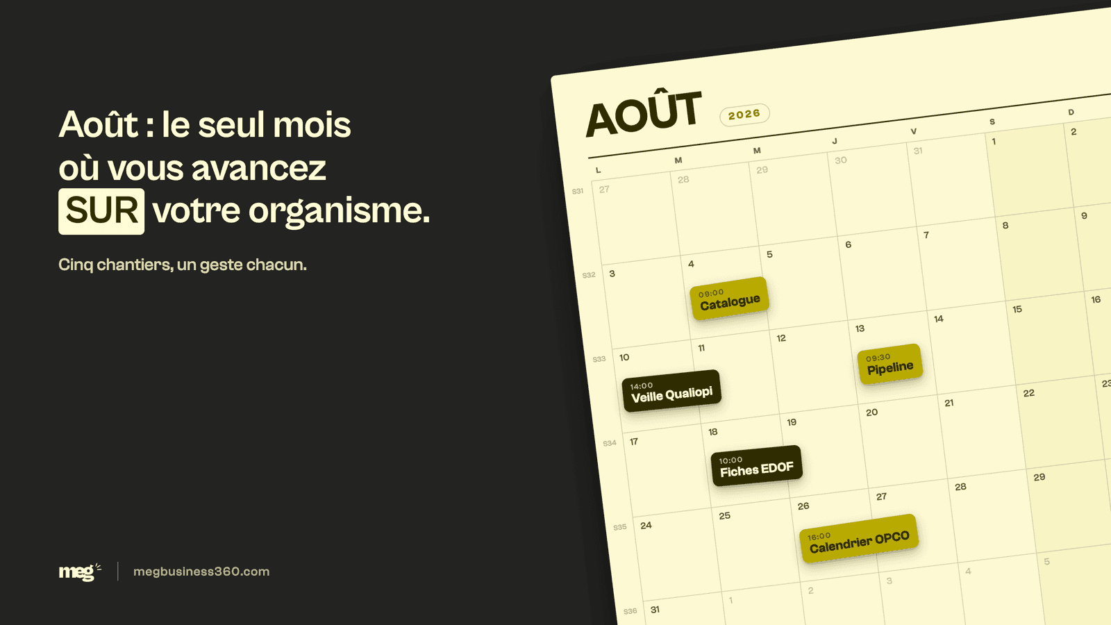 Préparer la rentrée de son organisme de formation : le plan d'août