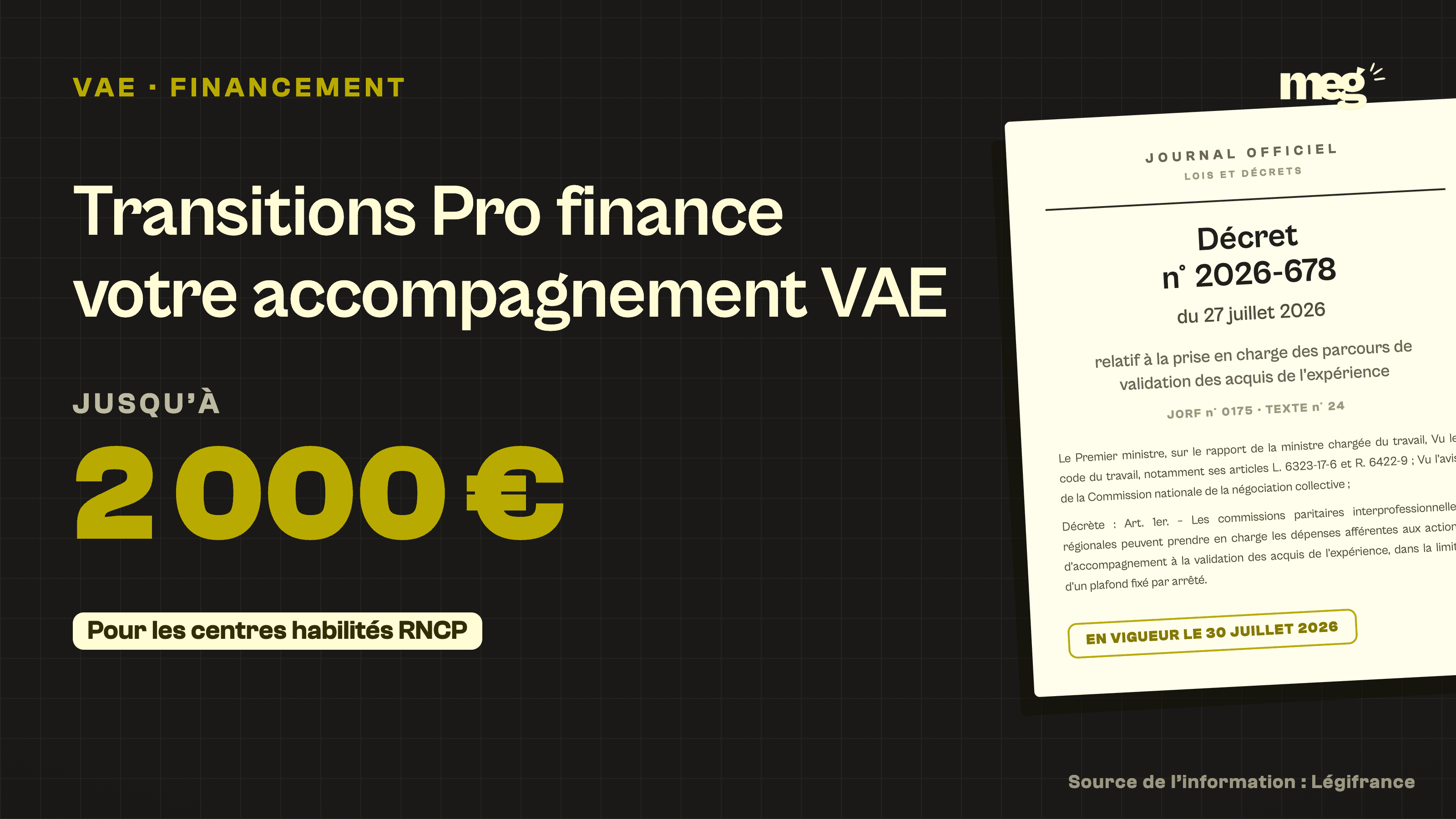 VAE : un nouveau financement de 2 000 € se confirme