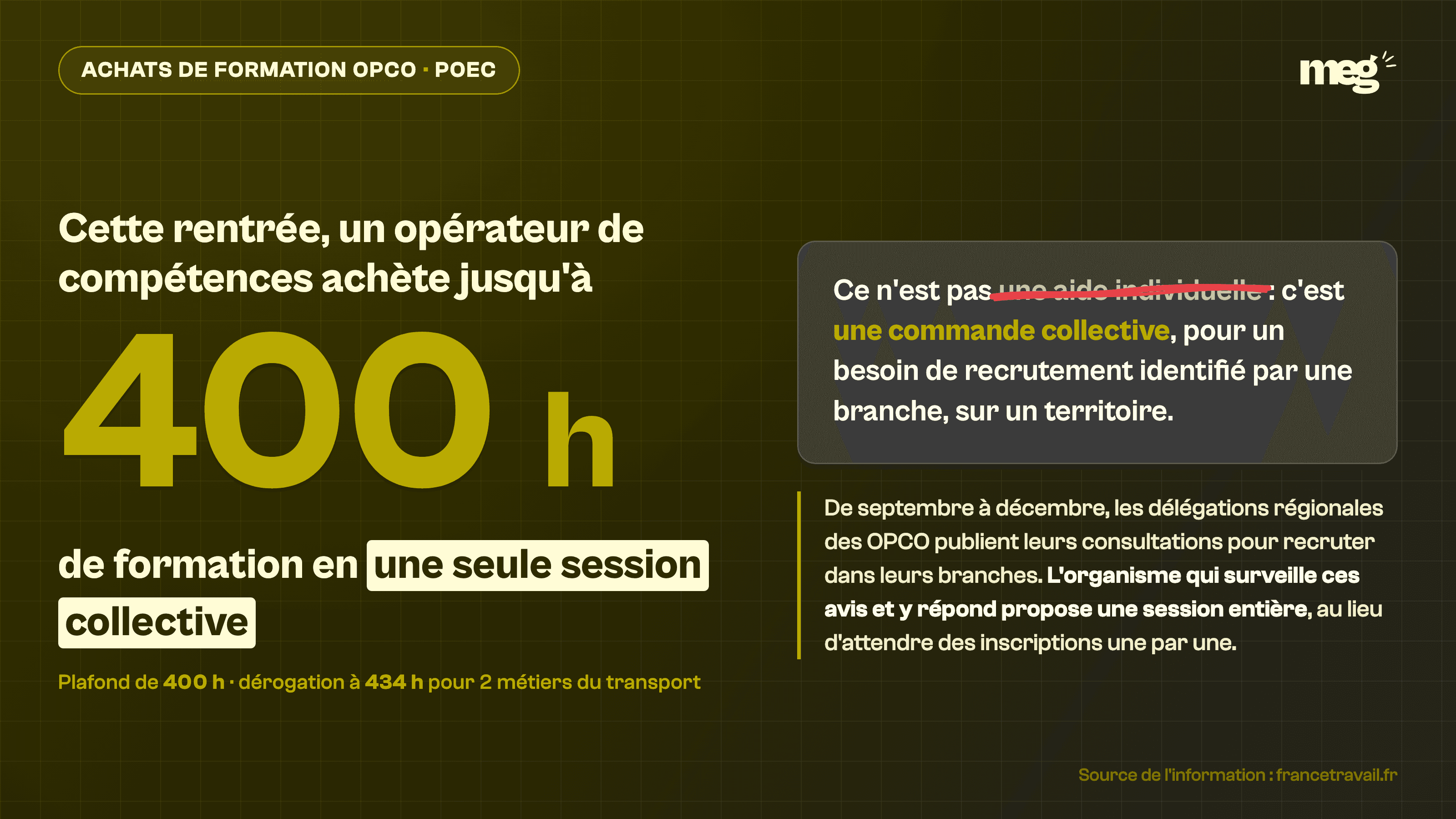 POEC : les OPCO achètent jusqu'à 400 heures pour la rentrée 2026