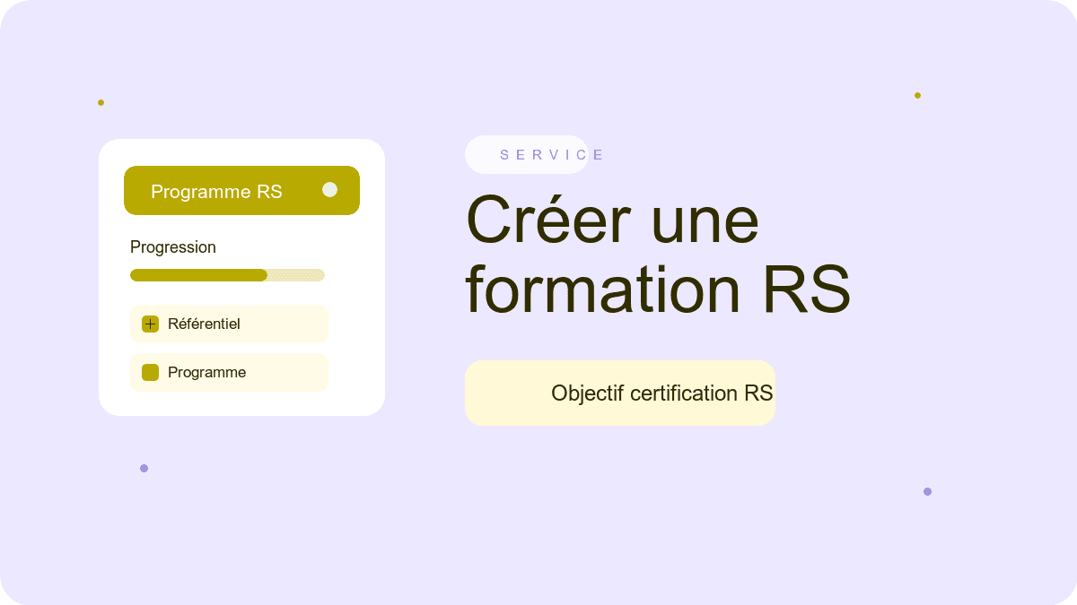 Créer une formation RS