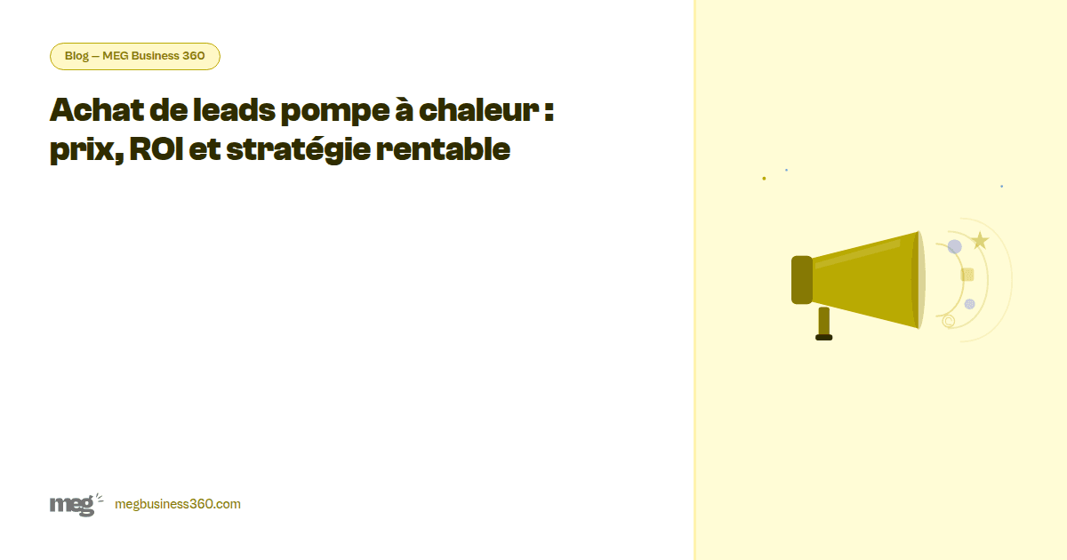 Achat de leads pompe à chaleur : prix, ROI et stratégie rentable