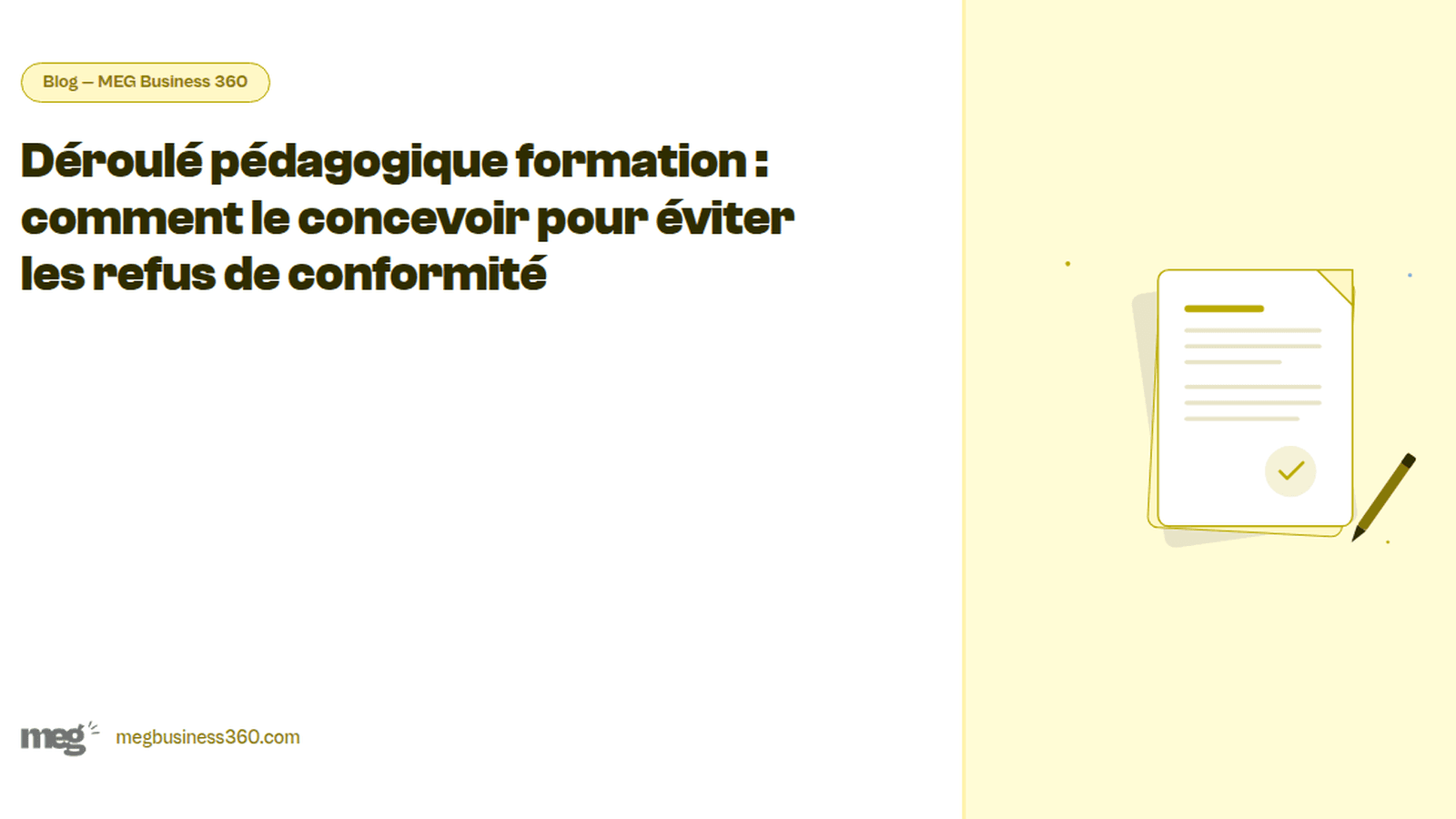 Déroulé pédagogique formation : comment le concevoir pour éviter les refus de conformité