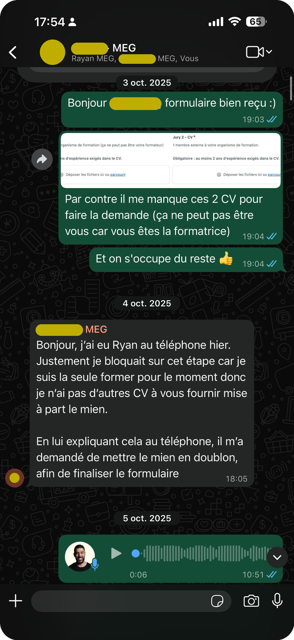 Premier contact — prise en main du dossier
