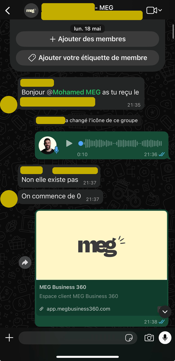 Le projet démarre de zéro