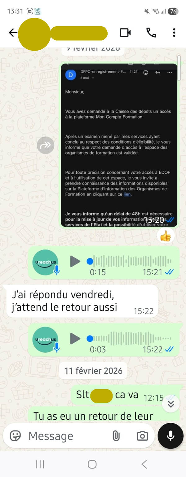 Montage du dossier EDOF côté client