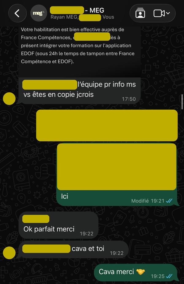 L’habilitation devient effective