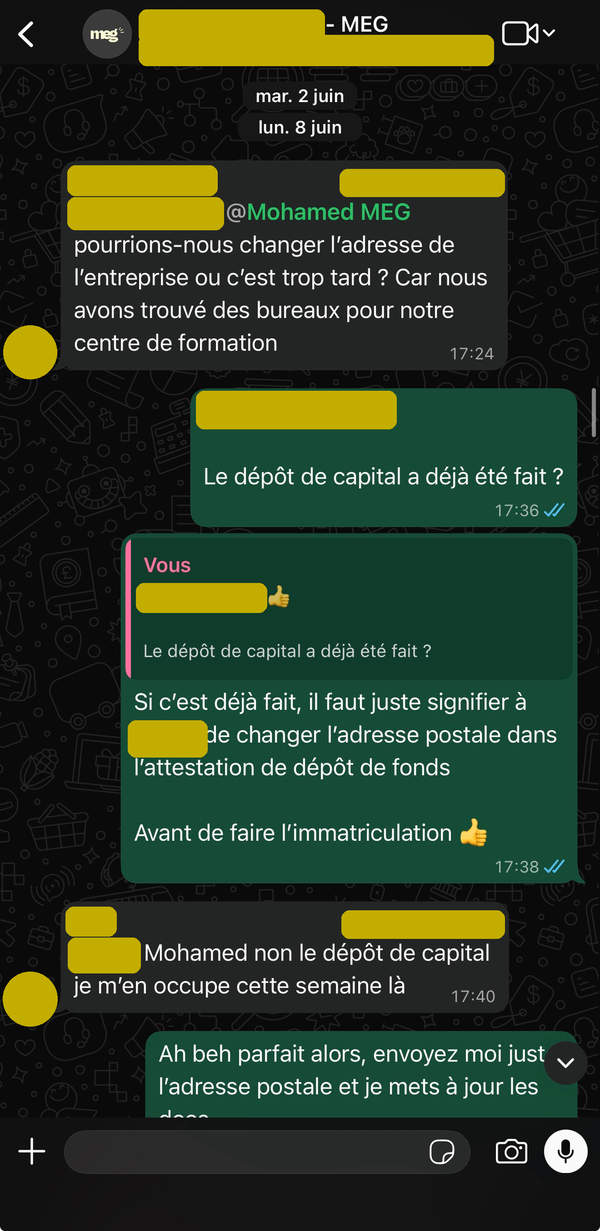 Documents adaptés au nouveau siège