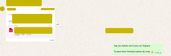 Annonce légale réalisée