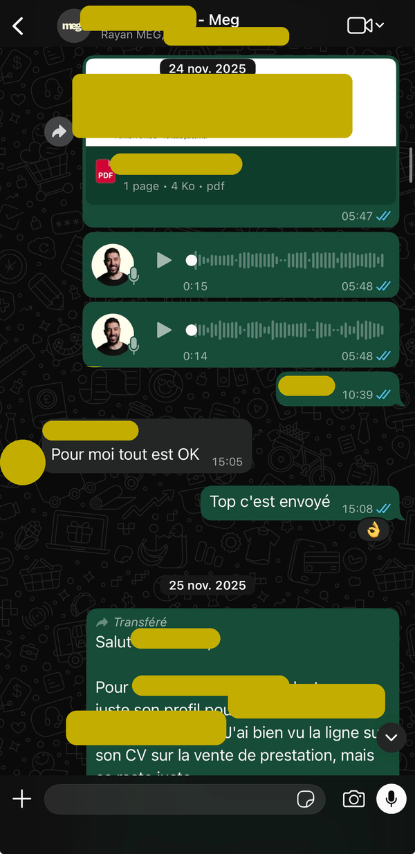 Les premiers éléments du dossier sont envoyés