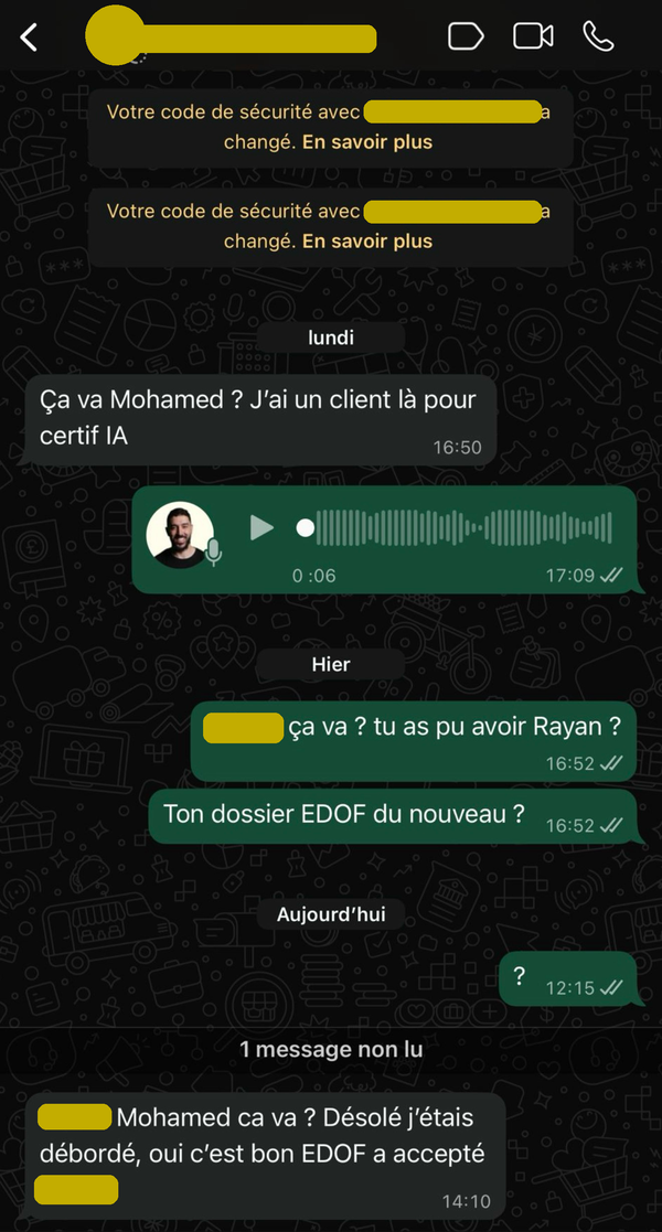 🎉 Accès EDOF validé