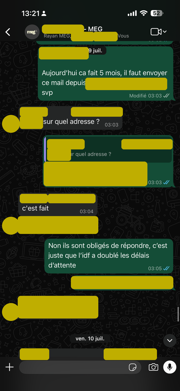 Instruction suivie dans la durée