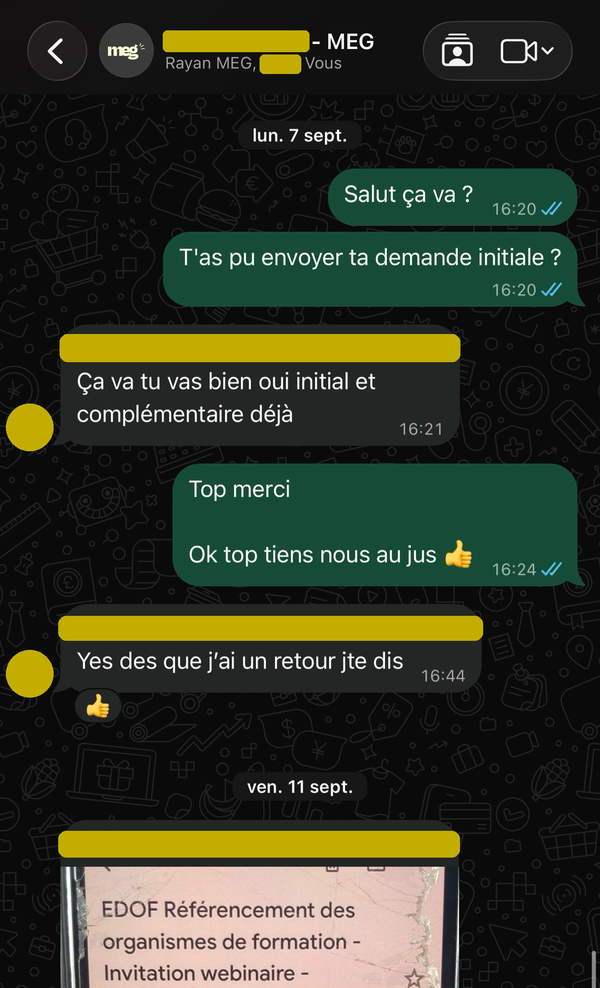 Le dossier complémentaire déposé