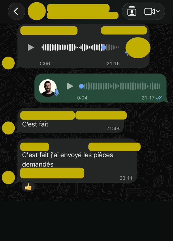 Le nouveau dossier est contrôlé intégralement