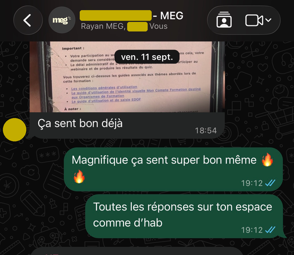 Le webinaire et le quiz validés