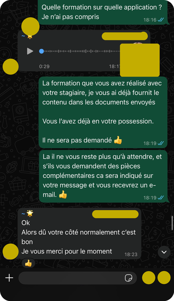 Dossier soumis — MEG rassure pendant l'attente