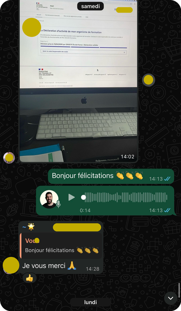 🎉 Déclaration d'activité validée par la DRIEETS
