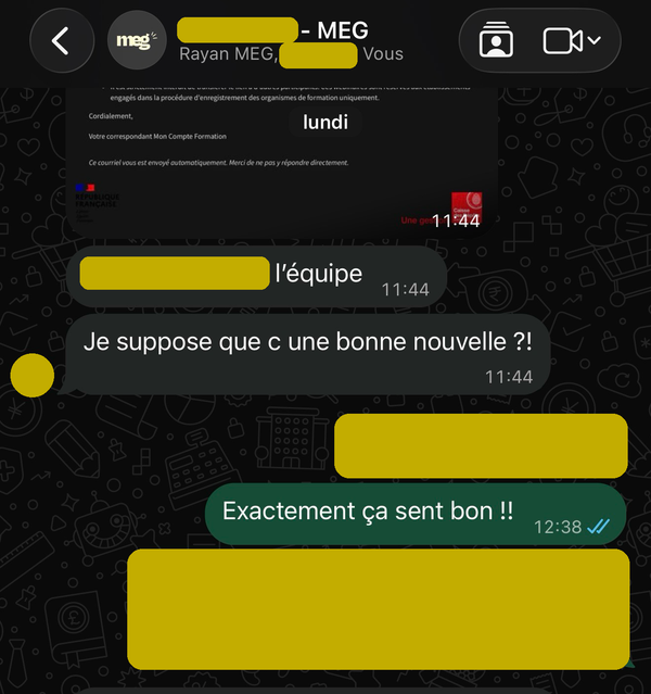 Le webinaire annonce la bonne nouvelle