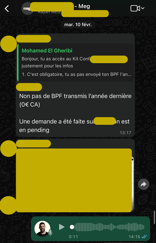 Le suivi conformité continue pendant l'attente
