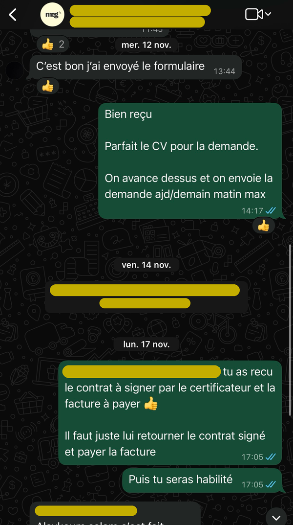 Lancement immédiat de la prestation